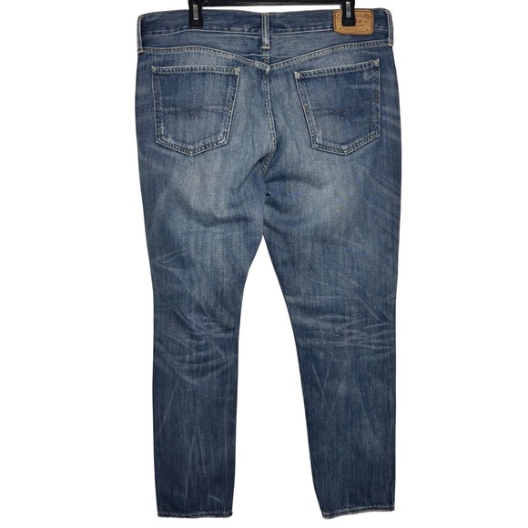 Polo Ralph Lauren Astor Slim Boyfriend Jeans Medium Wash Distressed Size 32 - Picture 2 of 10